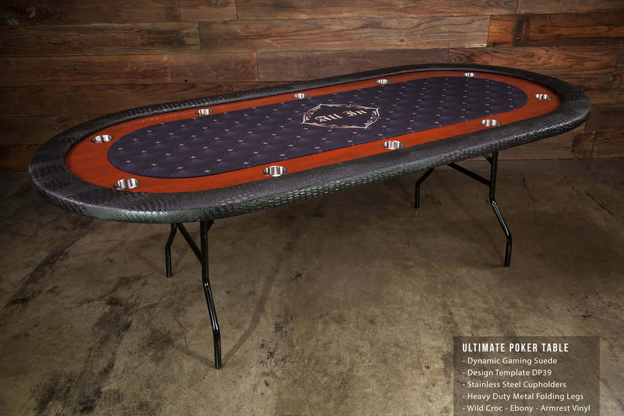 BBO UPT Folding 10 Person Oval Poker Table With Chairs Available