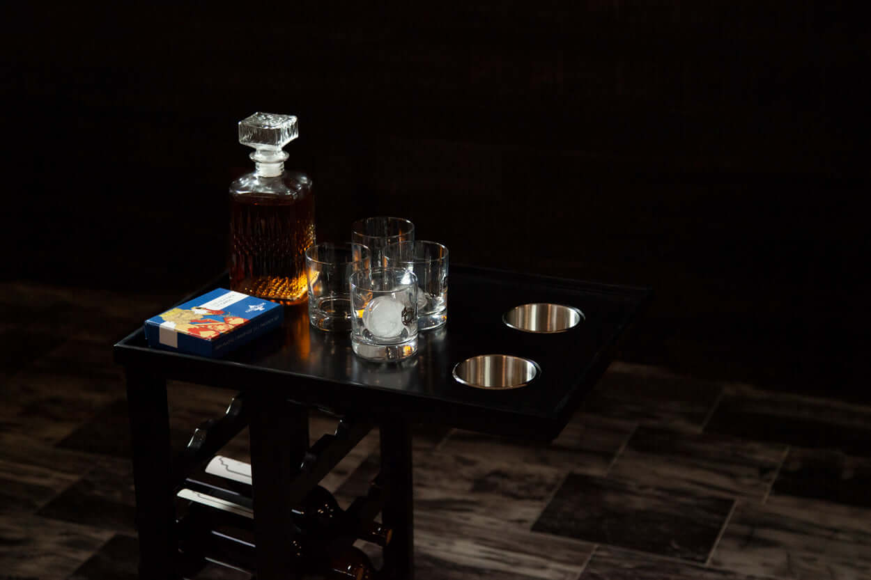 BBO Beverage Cart In Black