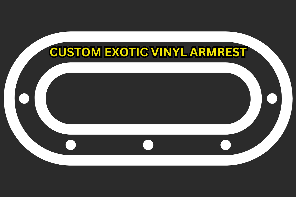 Custom Exotic Vinyl Armrest (Click on image to see custom armrest list)