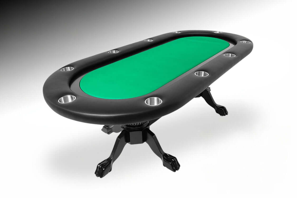 BBO Elite 10 Person Oval Poker Table With Chairs Available (Dining Table Applicable)