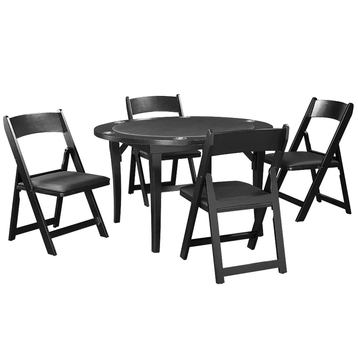 Ram Folding 6 Person Round Game Table With Chairs Available - FLDGTBL