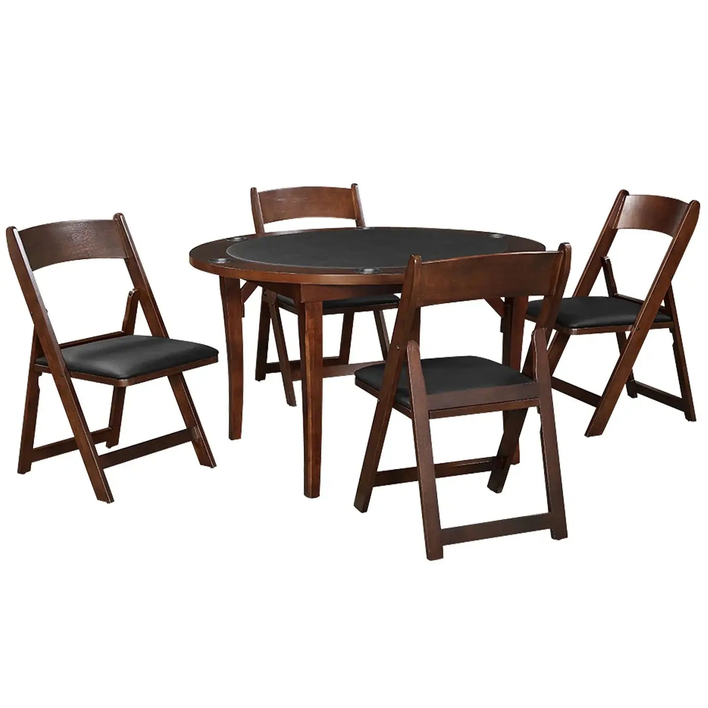 Ram Folding 6 Person Round Game Table With Chairs Available - FLDGTBL