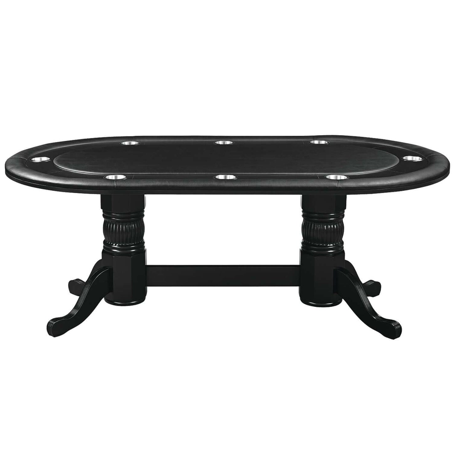 Ram Texas Hold'em 8 Person Oval Poker Table With Chairs Available - GTBL84 (Dining Top Applicable)