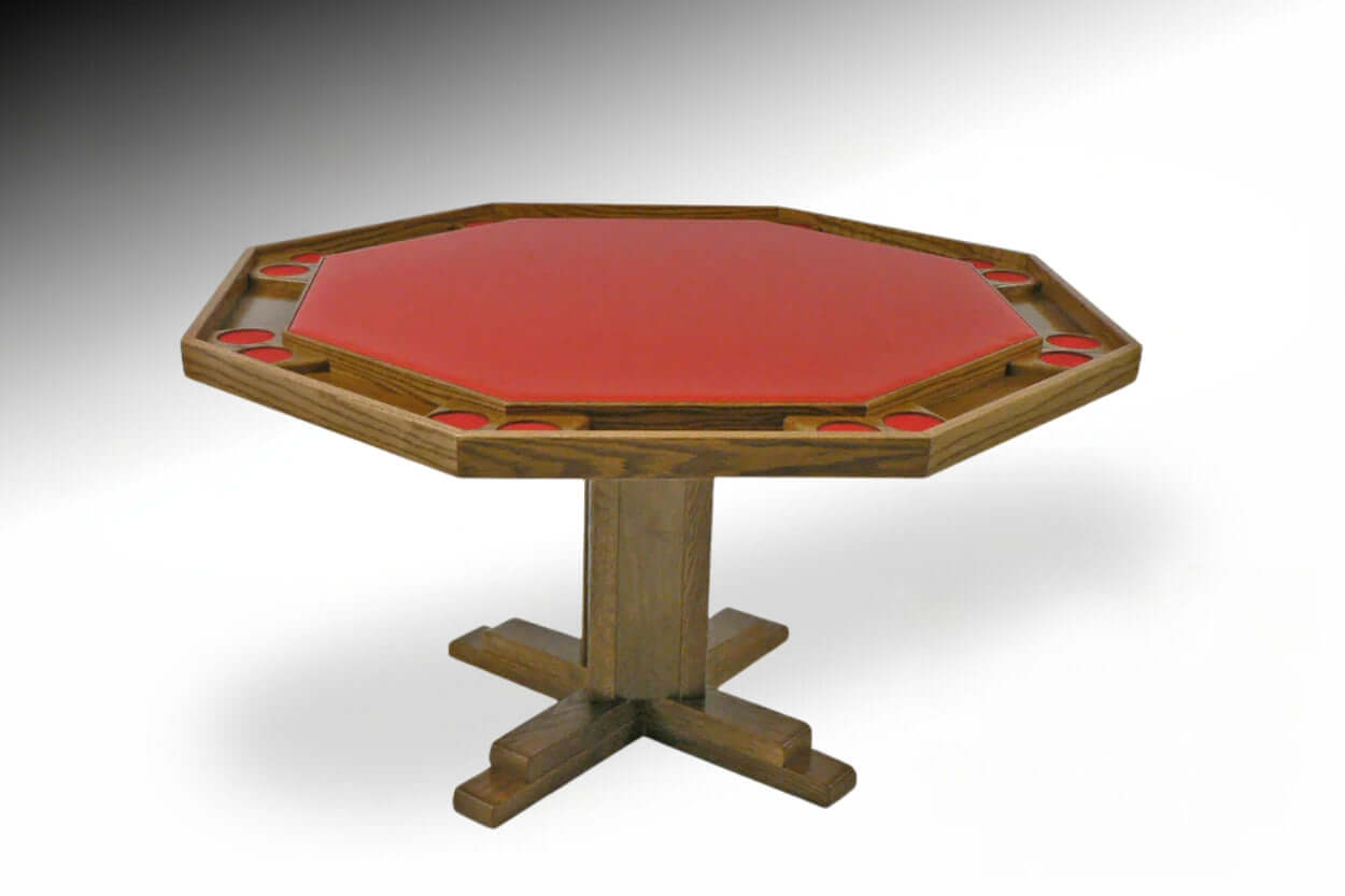 Kestell #86 Pedestal Base 8 Person Poker Table With Chairs Available