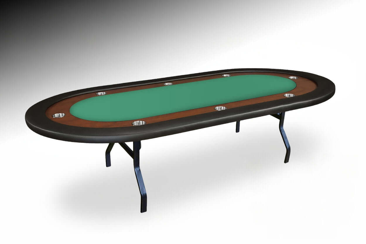 BBO UPT Jr. Folding 8 Person Oval Poker Table With Chairs Available
