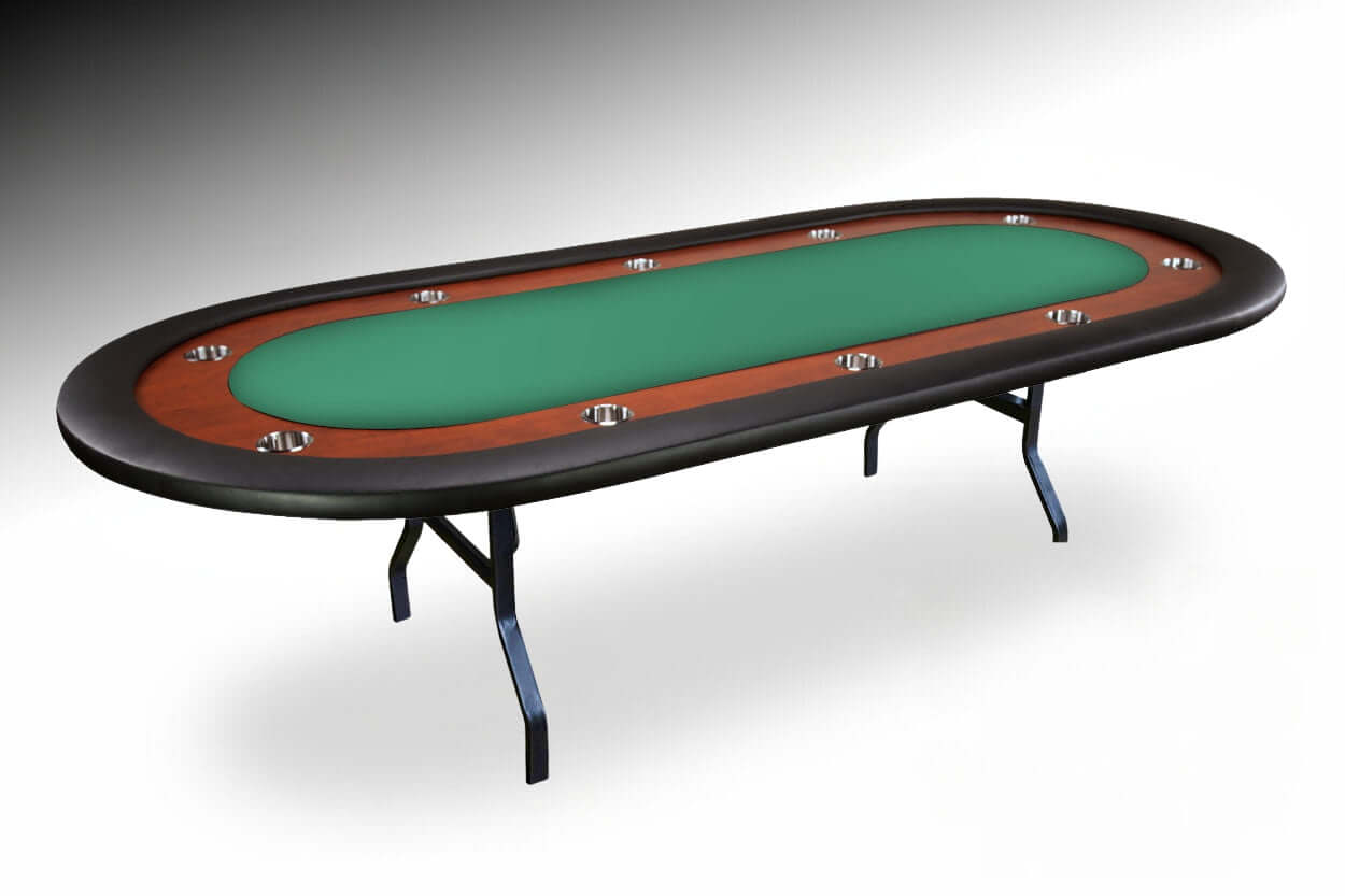 BBO UPT Folding 10 Person Oval Poker Table With Chairs Available