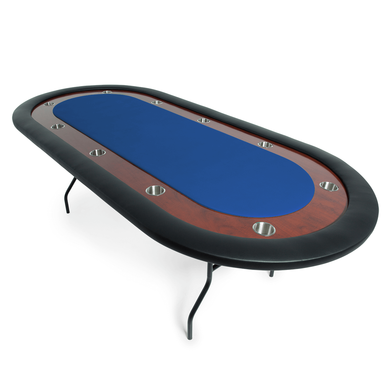 BBO UPT Folding 10 Person Oval Poker Table With Chairs Available