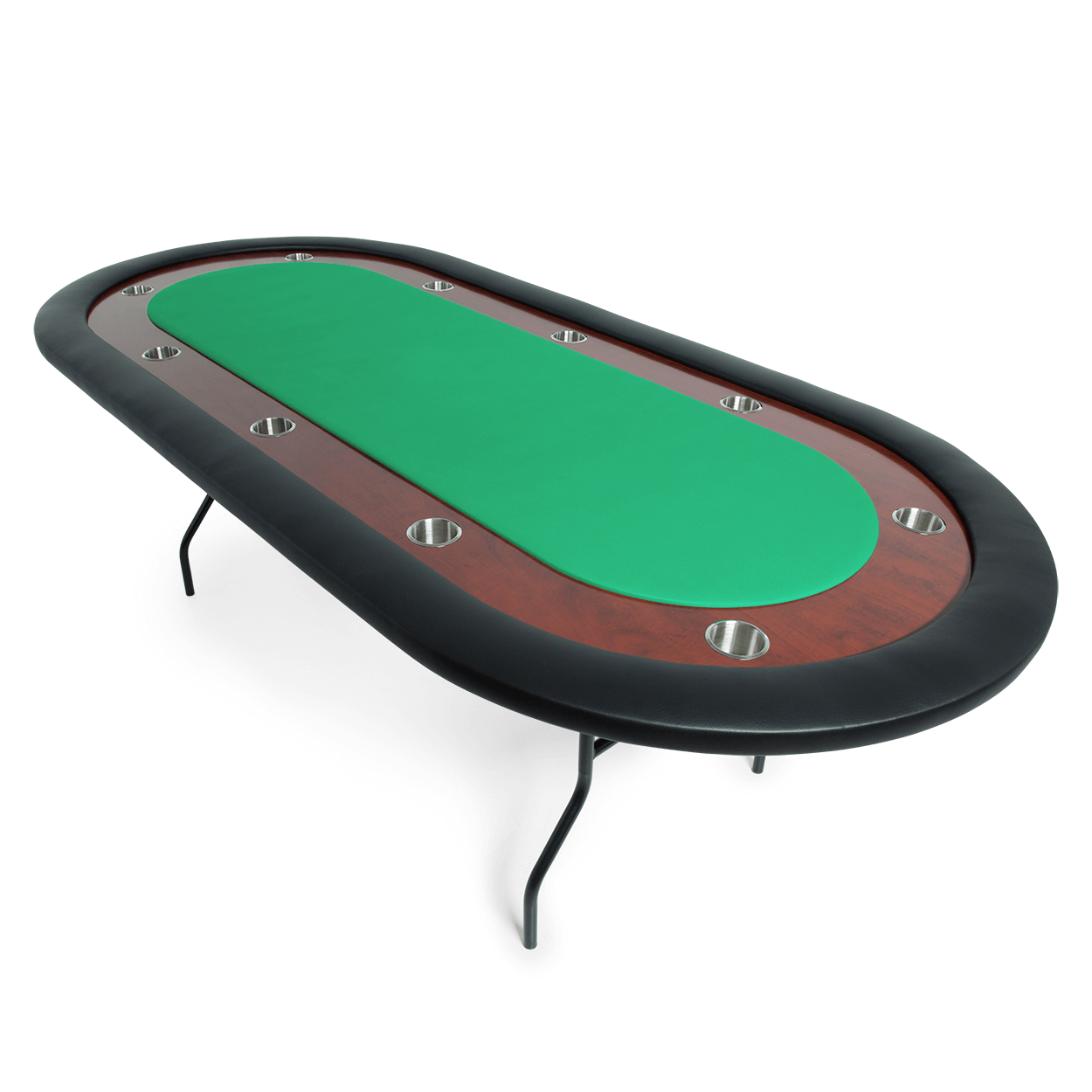 BBO UPT Folding 10 Person Oval Poker Table With Chairs Available