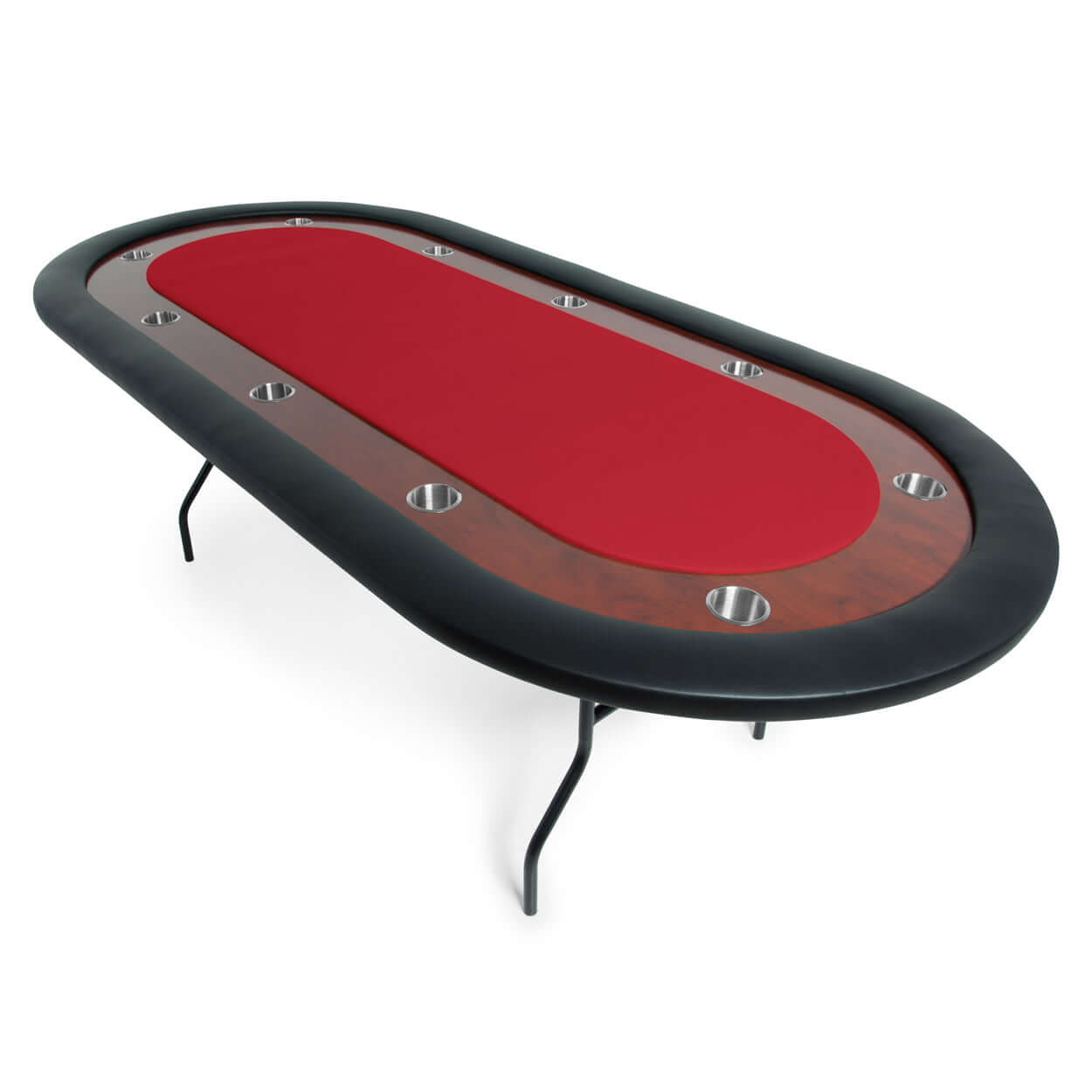 BBO UPT Folding 10 Person Oval Poker Table With Chairs Available