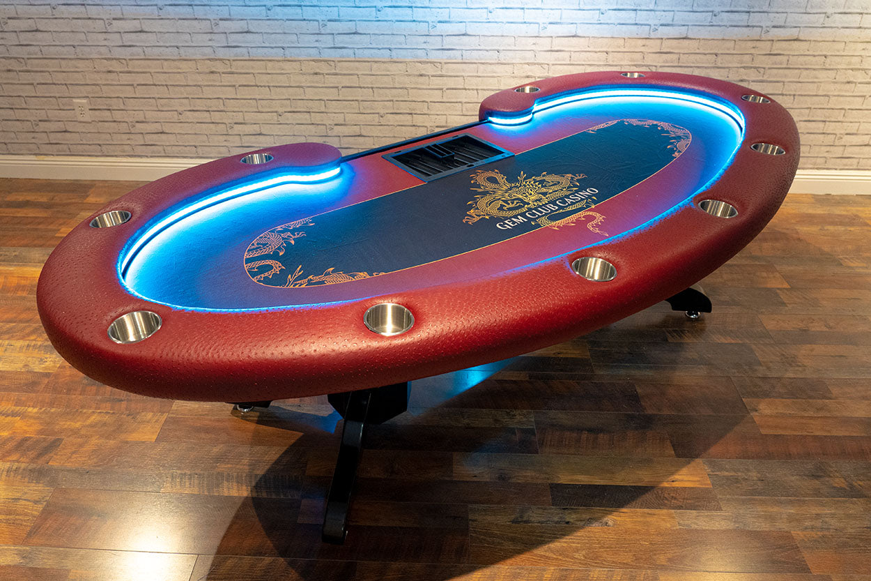 'BBO Lumen LED Poker Table (Dining Top Applicable)