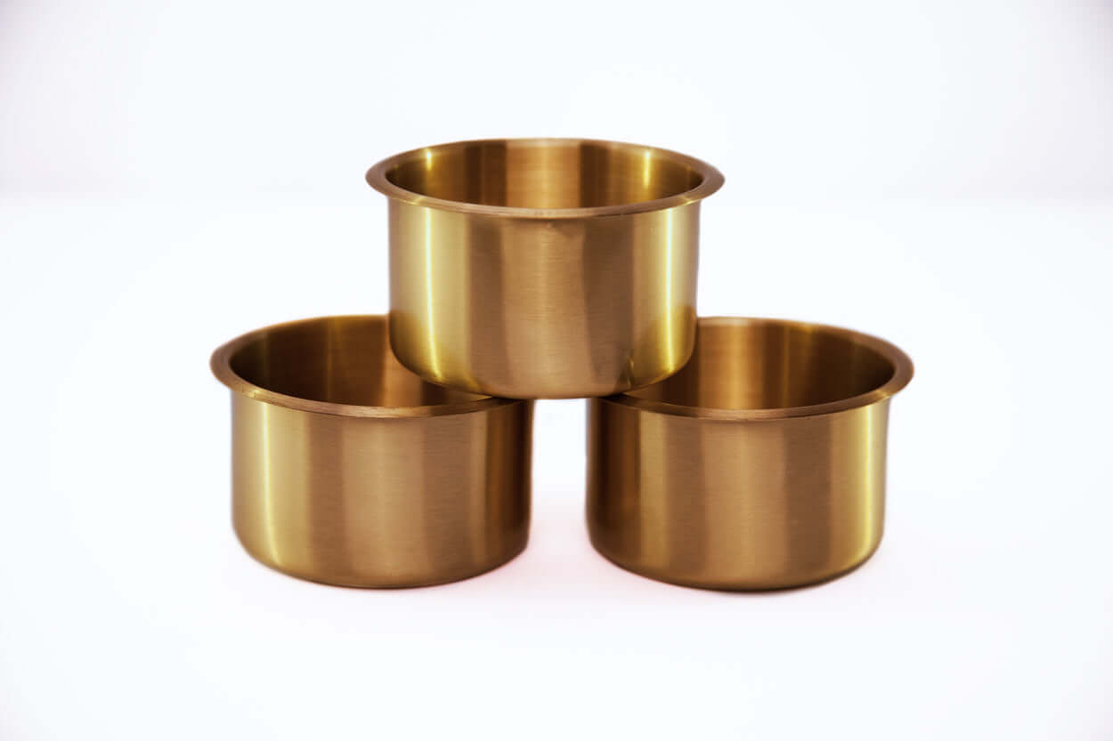 BBO 4 Inch Premium Brass Cup Holder (Per Piece)