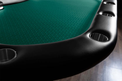 'BBO Aces Pro Alpha Folding 10 Person Oval Poker Table With Chairs Available