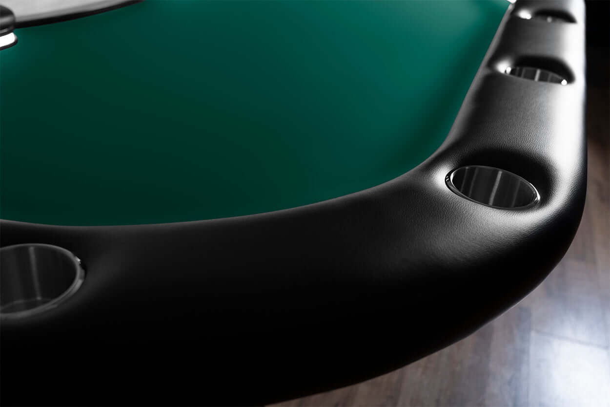 'BBO Aces Pro Alpha Folding 10 Person Oval Poker Table With Chairs Available