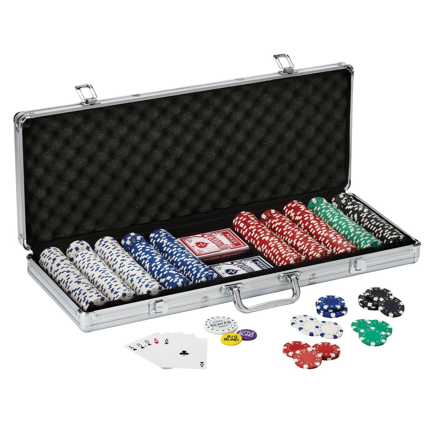 Fat Cat 500 Piece Poker Chip Set