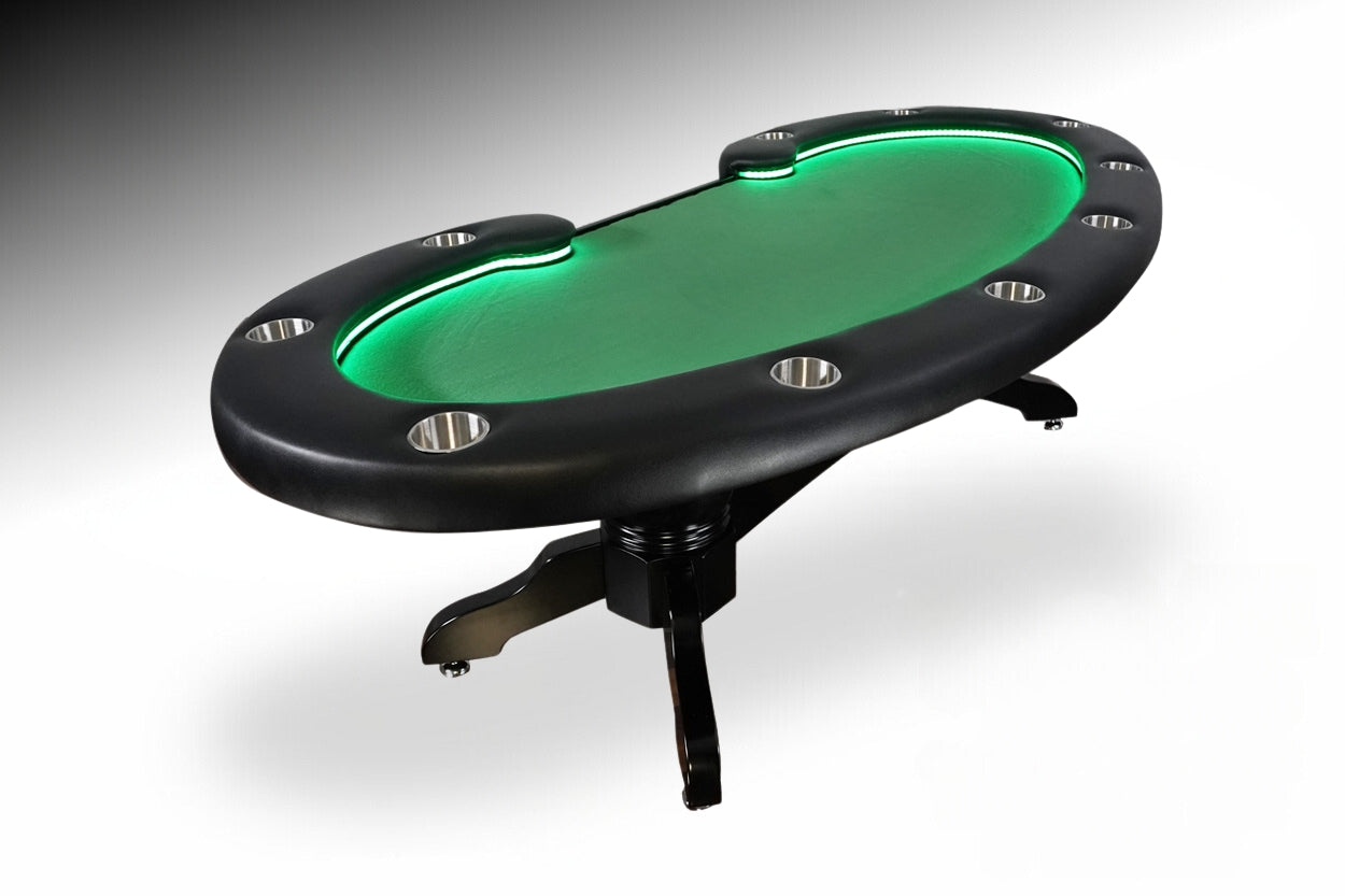 'BBO Lumen LED 10 Person Poker Table With Chairs Available (Dining Top Applicable)