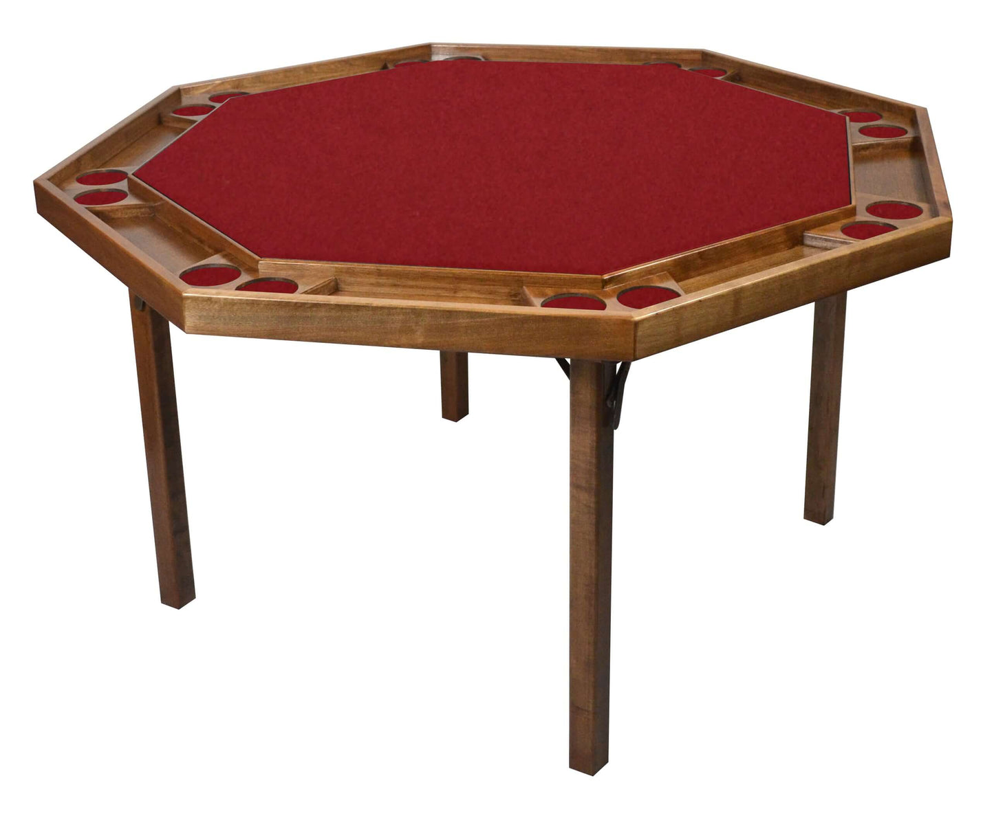 Kestell 83 Folding Poker Table - Burgundy