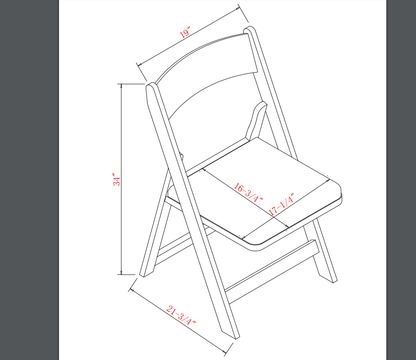 Ram Folding Game Chair (Per Chair) - GCHR4