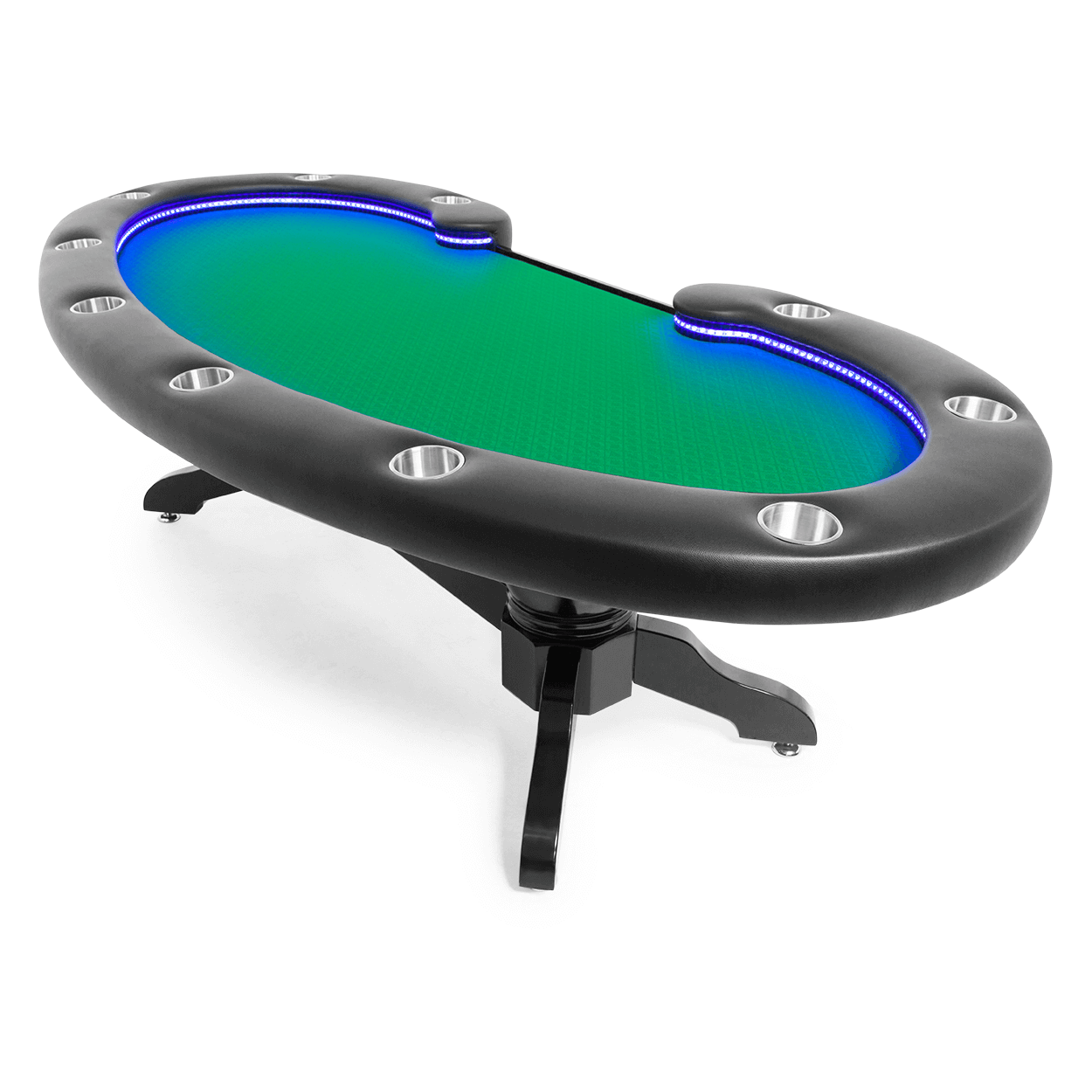 'BBO Lumen LED 10 Person Poker Table With Chairs Available (Dining Top Applicable)