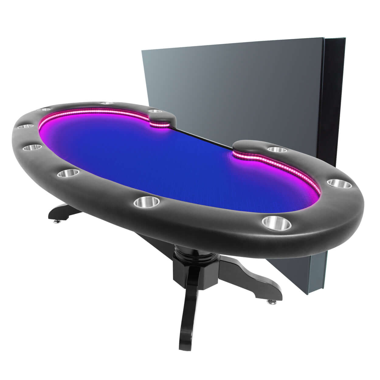 'BBO Lumen LED 10 Person Poker Table With Chairs Available (Dining Top Applicable)