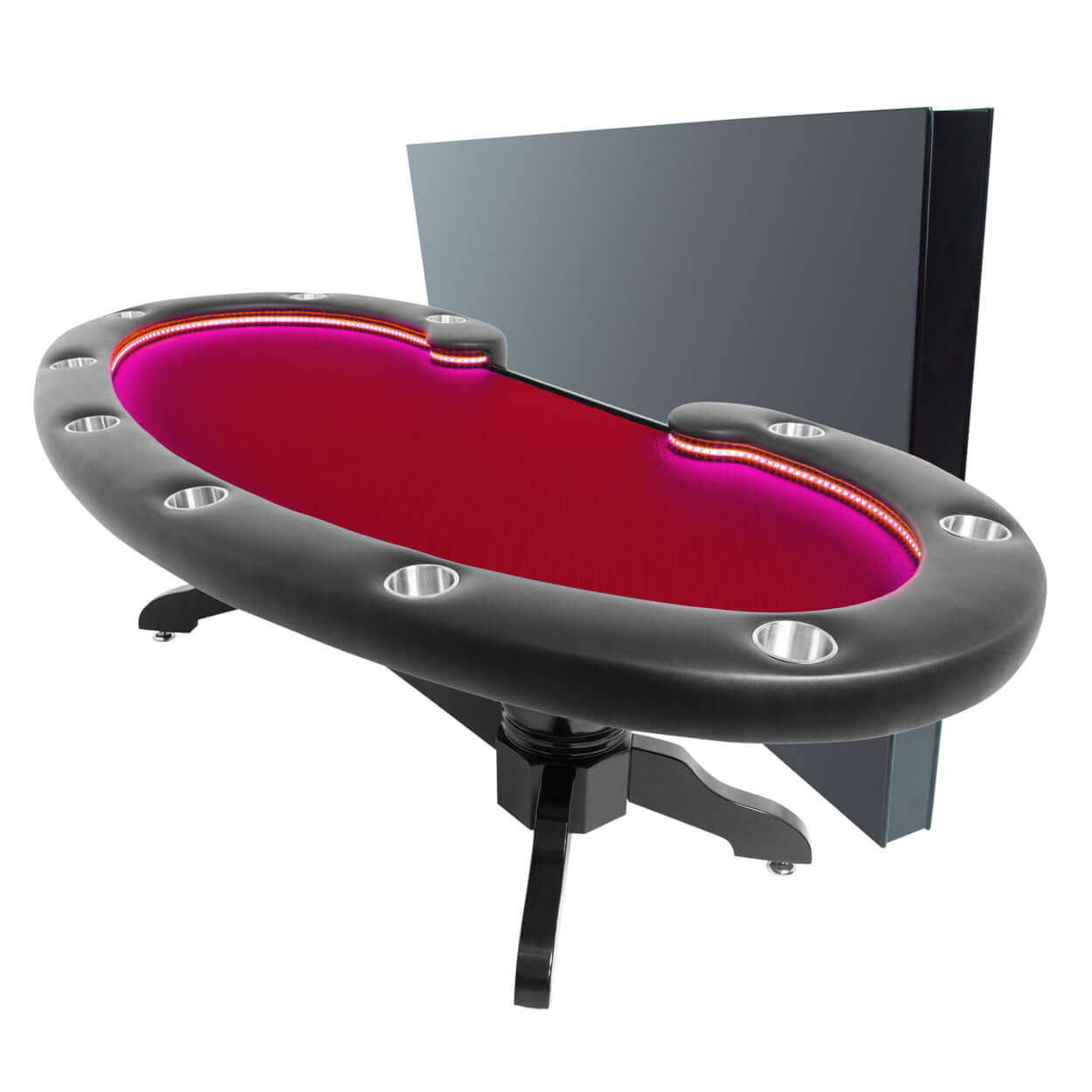 'BBO Lumen LED 10 Person Poker Table With Chairs Available (Dining Top Applicable)