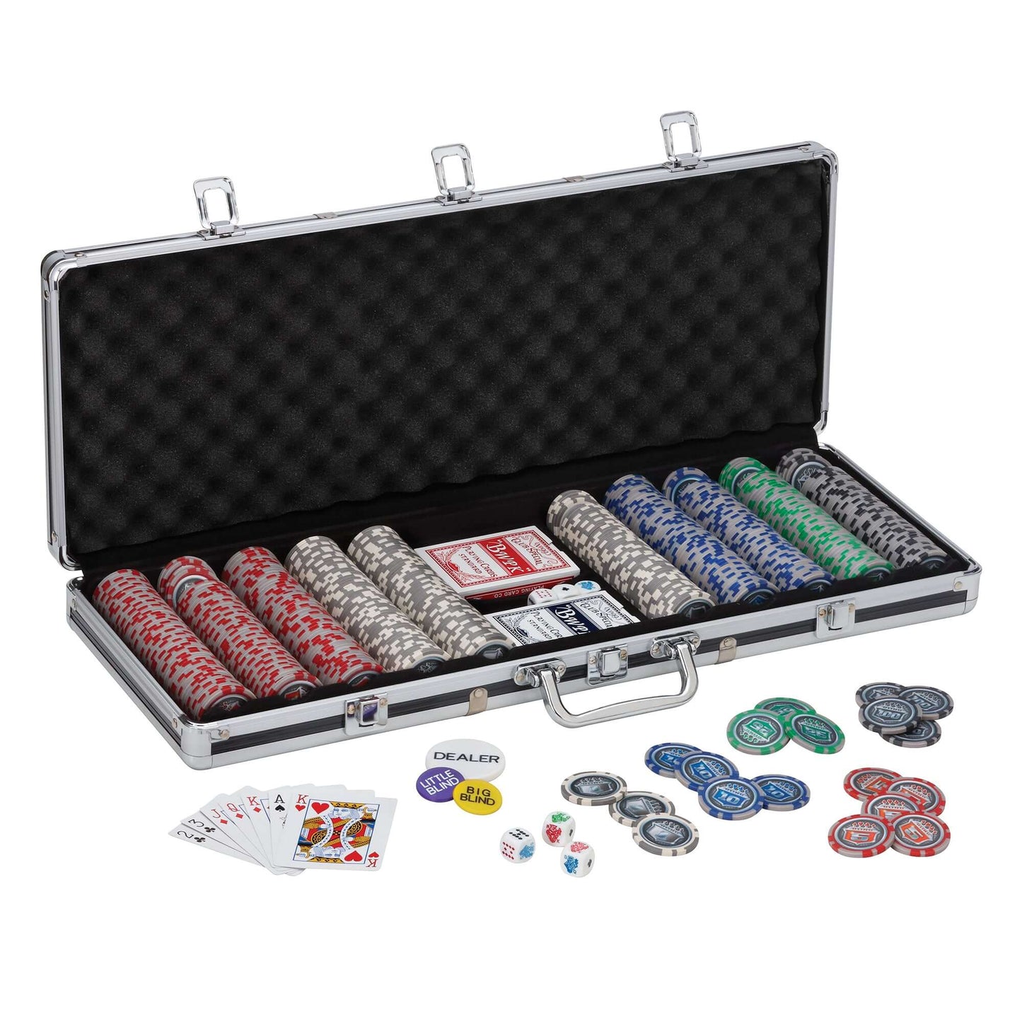 Fat Cat Bling 500ct Poker Chip Set - Chips in Case