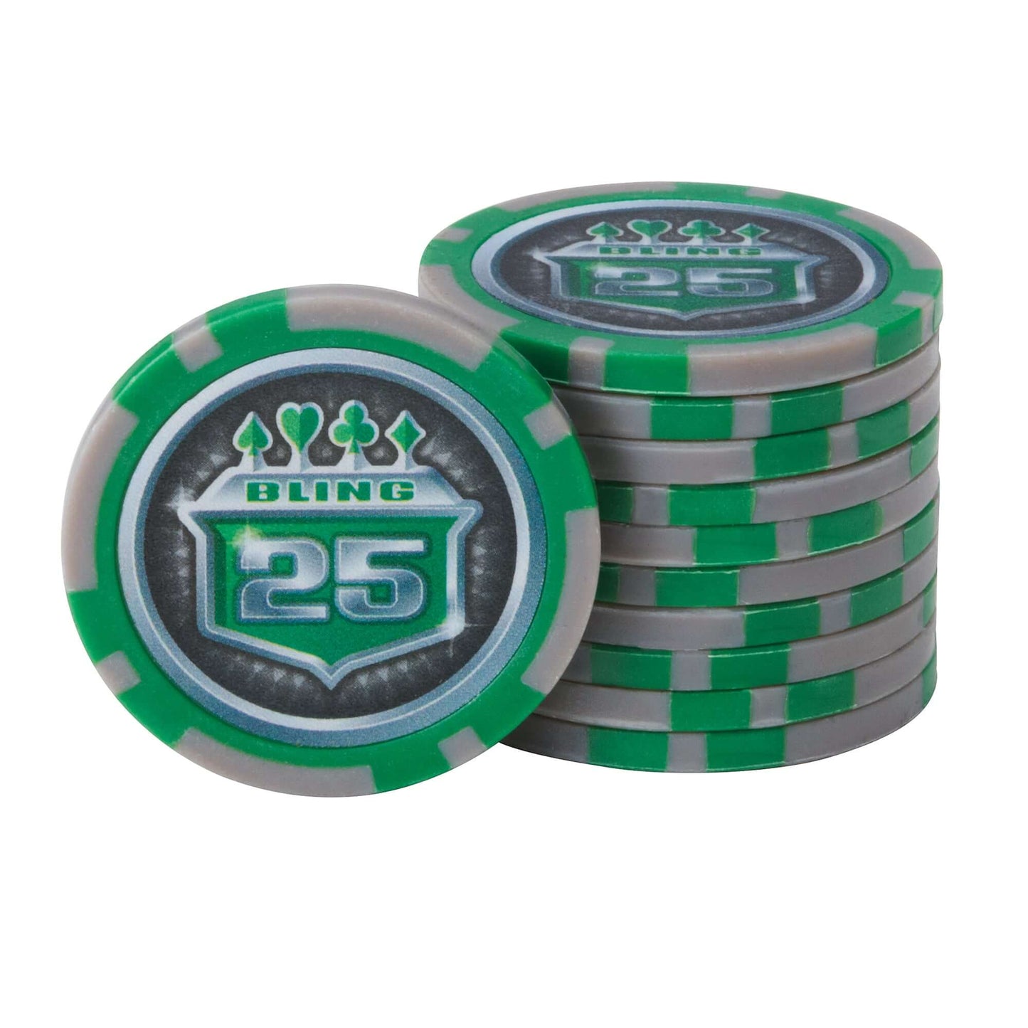 Fat Cat Bling 500ct Poker Chip Set - Green Chips