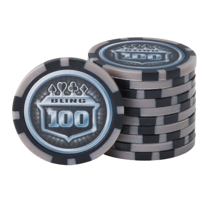 Fat Cat Bling 500ct Poker Chip Set - Dark Chip